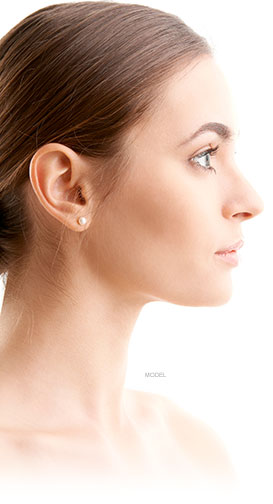 Young woman with pearl earing