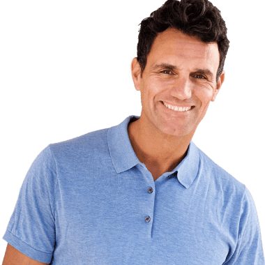 Mature man smiling